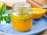 Рецепта Цитрусов винегрет (дресинг за салата) с портокал, лимон и мед